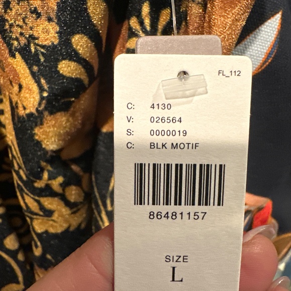 Velour gold/black dress- Anthropologie size L - Picture 6 of 6